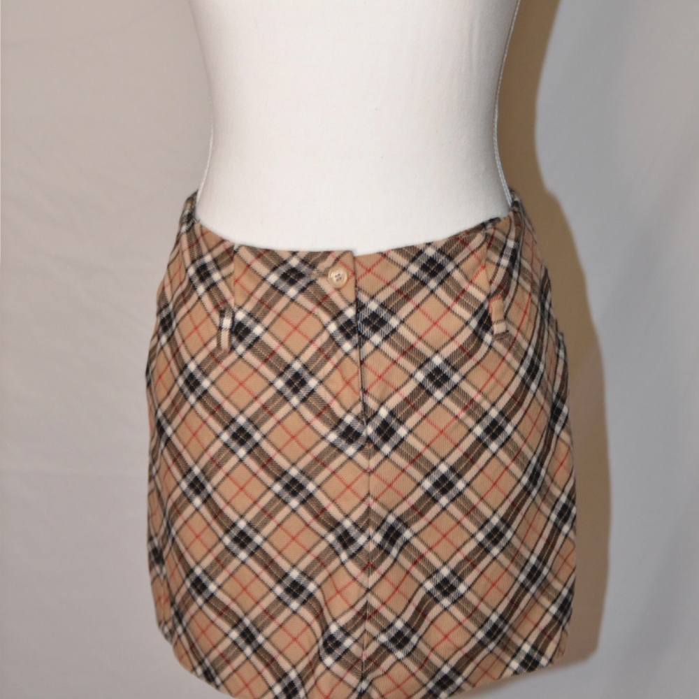 VINTAGE DOLCE & GABBANA PLAID MINI SKIRT